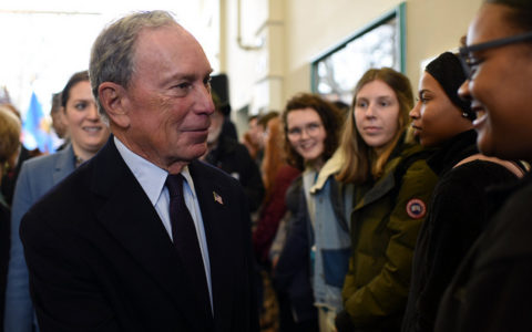 Mayor Bloomberg greets Tulsans