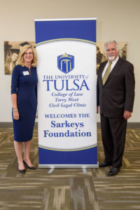 Kim Henry, executive director of Sarkeys Foundation, and Terry West