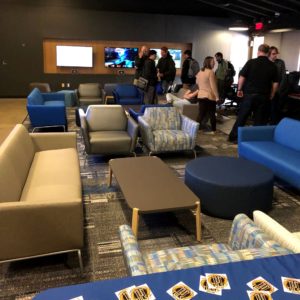 Newly remodeled lounge for gaming 
