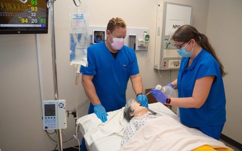 nursing simulation students