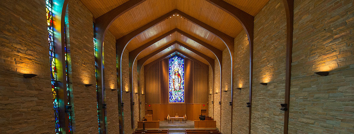 Sharp Chapel stained glass