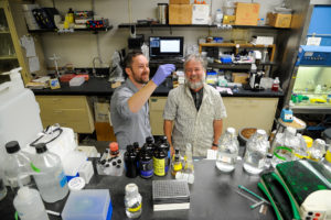 two men in a lab