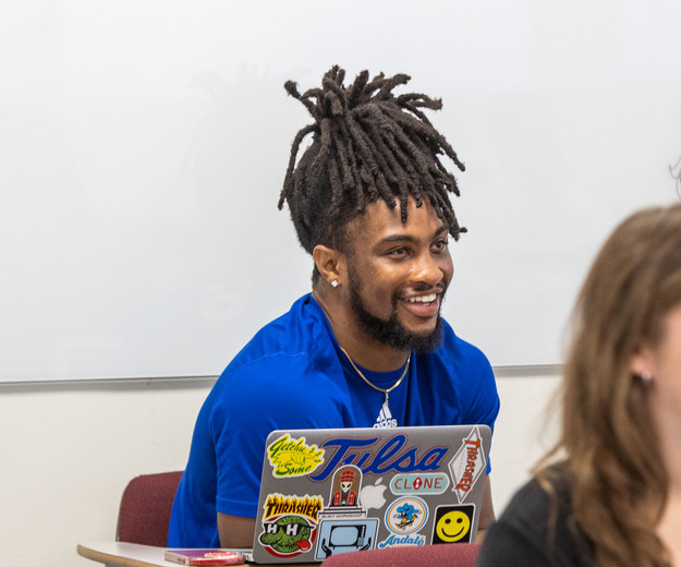 TU student in class.