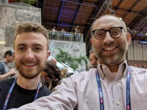 a selfie of two men