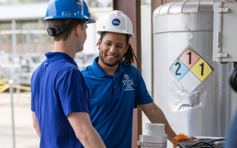 students at North Campus Research facility