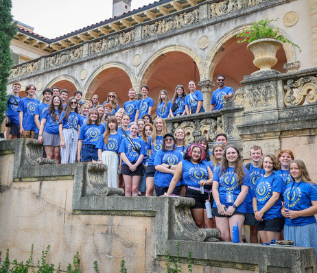 Honors Summer Academy participants at Philbrook Museum in Tulsa