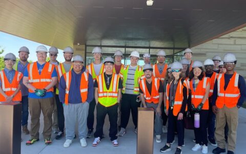 Center for Real Estate students at Gilcrease development site