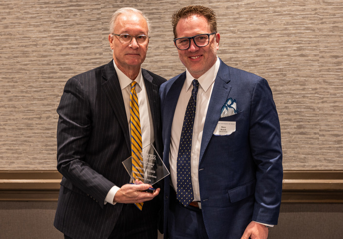 Guy Fortney receives award