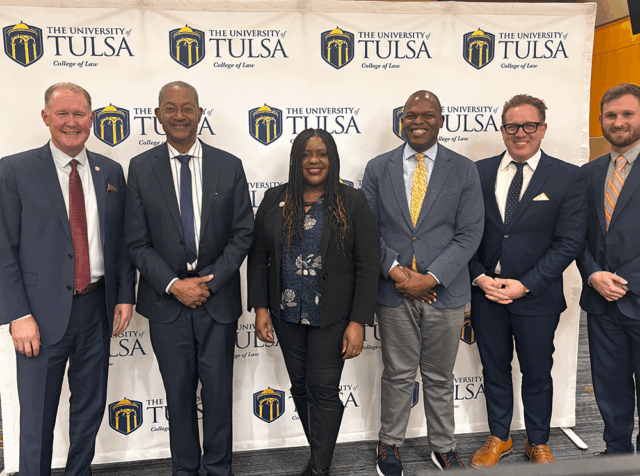 Group photo at the University of Tulsa College of Law's B.C. Franklin Lecture.