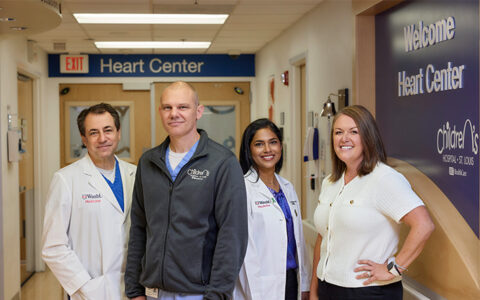 Heart Center team at Children's Hospital St. Louis, performing life-saving transplants for children.