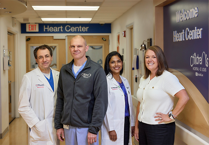 Heart Center team at Children's Hospital St. Louis, performing life-saving transplants for children.