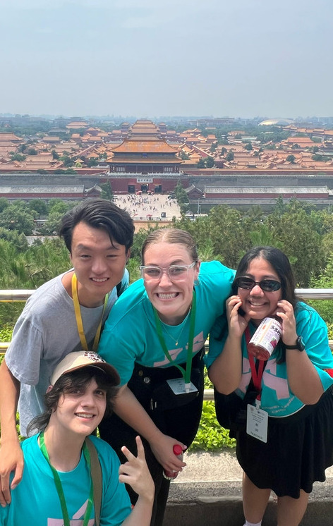 UTulsa students at the Forbidden City in Beijing, China.