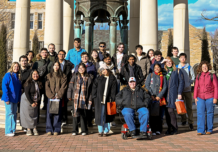 Group of international students at UTulsa during international orientation.