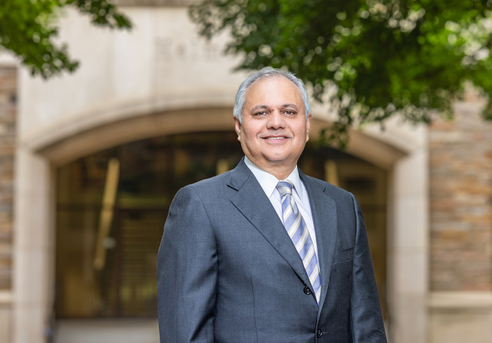 Genave King Rogers Dean Akhilesh Bajaj of the Collins College of Business