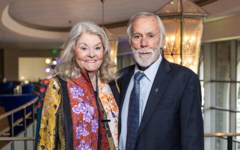 Sarah and John Graves at an event, supporting advanced robotics research.