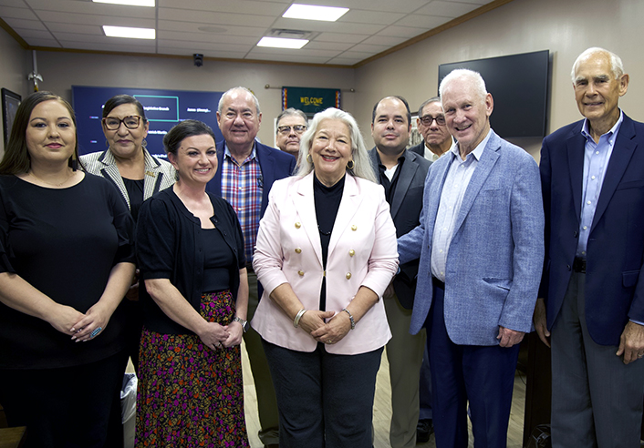 Osage Nation leaders and UTulsa representatives celebrate admission partnership.