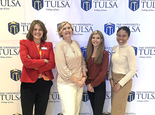 Law admissions team at University of Tulsa College of Law admission event