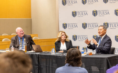 Tulsa College of Law Justice Dana Kuehn Symposium panel discusses Declaration of Independence.