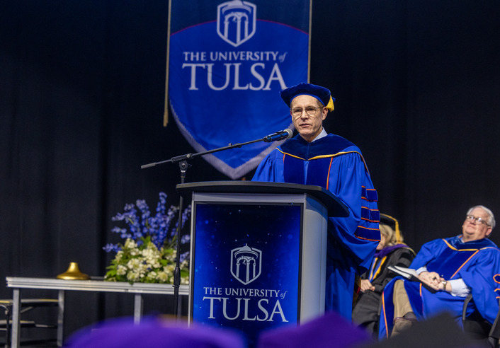 University of Tulsa speaker at 2026 Hooding Ceremony for future lawyers