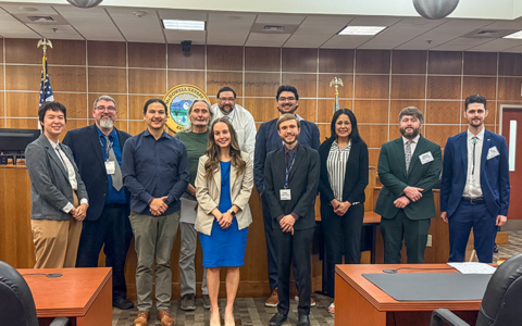 Native American law students at tribal court