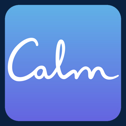Calm app logo, a meditation and self-help mobile application