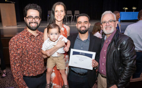 Family celebrates at Tulsa graduation with Juan Soto holding certificate
