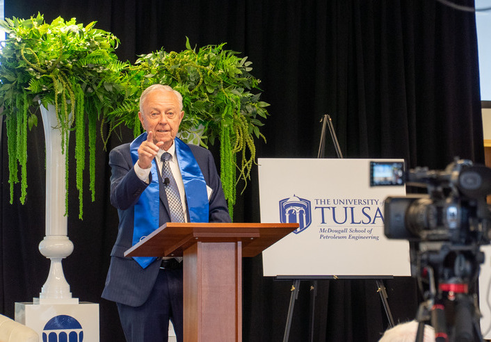 University of Tulsa Petroleum Engineering dean speaks at NAE conference.