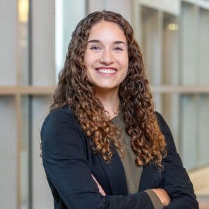 Young woman in blazer