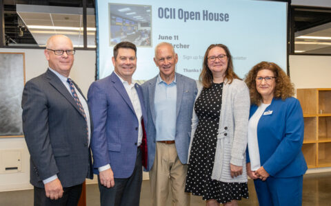 OCII Open House with five people