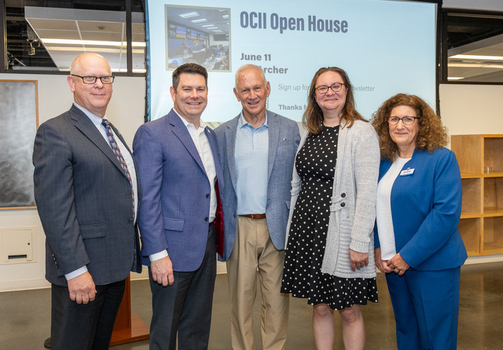 OCII Open House with five people