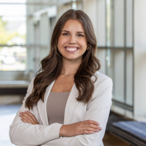 Young woman in blazer at CaneCareers