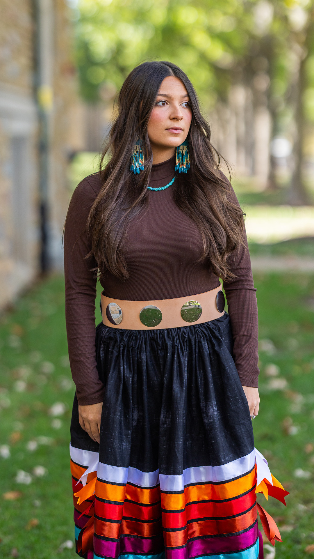Indigenous health advocate in traditional attire