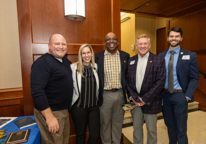 College of Law Alumni posing at Homecoming Reunion