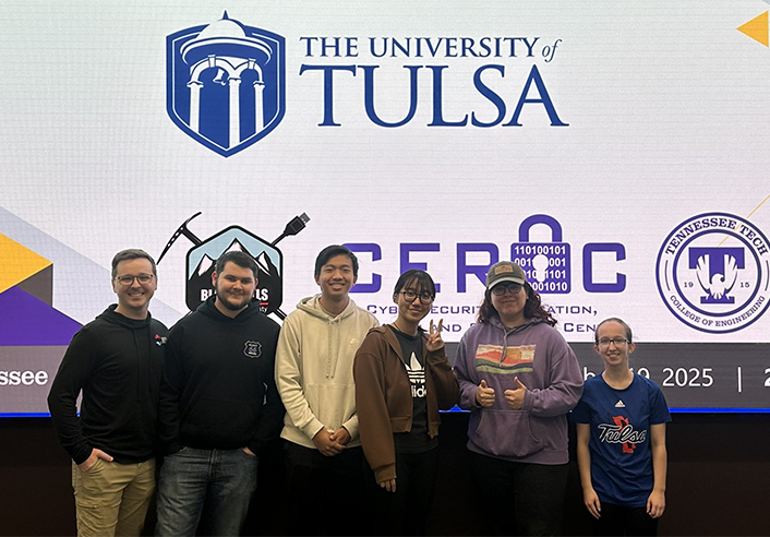 UTulsa students at cybersecurity competition