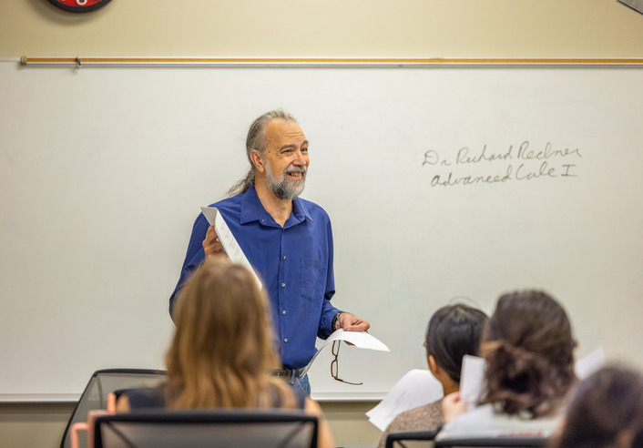 Professor Richard Redner teaching Advanced Calculus I