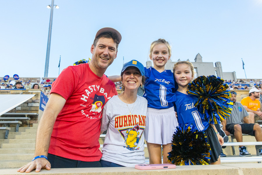 Family at the UTulsa football event